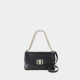 Sac À Bandoulière Bb Soft - Balenciaga - Cuir - Noir