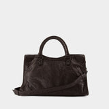 Sac À Main Le City Medium - Balenciaga - Cuir - Marron
