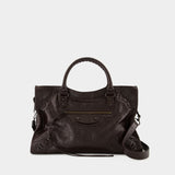 Sac À Main Le City Medium - Balenciaga - Cuir - Marron