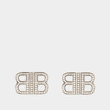 Boucles D'oreilles Bb 2.0 Xs - Balenciaga - Métal - Argenté