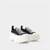 Sneakers Tread Slick - Alexander McQueen - Toile - Noir