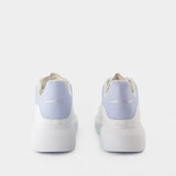 Sneakers Oversized - Alexander McQueen - Cuir - Blanc