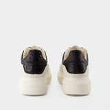 Sneakers Oversized - Alexander McQueen - Cuir - Blanc
