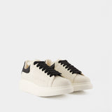 Sneakers Oversized - Alexander McQueen - Cuir - Blanc