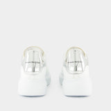 Sneakers Oversized - Alexander McQueen - Cuir - Blanc