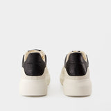 Sneakers Oversized - Alexander McQueen - Cuir - Blanc