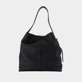 Cabas T-Bar Sling - Alexander McQueen - Cuir - Noir