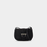 Sac À Main T-Bar Satchel Mini - Alexander McQueen - Cuir - Noir