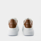Sneakers Oversized - Alexander McQueen - Cuir - Blanc