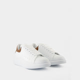 Sneakers Oversized - Alexander McQueen - Cuir - Blanc