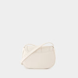 Sac À Main T-Bar Satchel Mini - Alexander McQueen - Cuir - Blanc