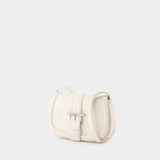 Sac À Main T-Bar Satchel Mini - Alexander McQueen - Cuir - Blanc