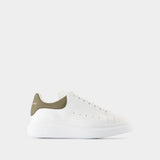 Sneakers Oversized - Alexander McQueen - Cuir - Blanc