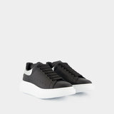 Sneakers Oversized - Alexander McQueen - Cuir - Noir