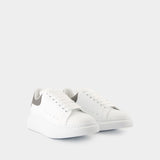 Sneakers Oversized - Alexander McQueen - Cuir - Blanc