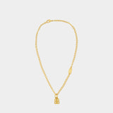 Collier Nano Thin - Balenciaga - Métal - Doré