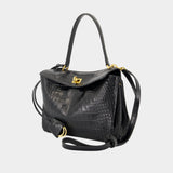 Sac À Main Rodeo Top Handle Small - Balenciaga - Cuir - Noir