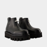 Bottines - Alexander McQueen - Cuir - Noir