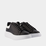 Sneakers Oversized - Alexander McQueen - Cuir - Noir