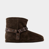 Bottines Alaska Soft - Balenciaga - Cuir - Marron