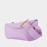Sac À Bandoulière T-Bar Sling - Alexander McQueen - Cuir - Violet