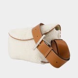 Sac À Bandoulière T-Bar Sling - Alexander McQueen - Cuir - Blanc