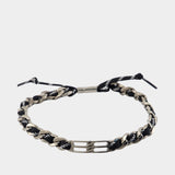 Collier Bb Icon Lace M - Balenciaga - Métal - Noir