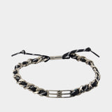 Collier Bb Icon Lace M - Balenciaga - Métal - Noir