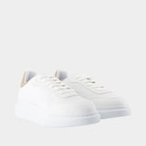 Sneakers Oversized - Alexander McQueen - Cuir - Beige