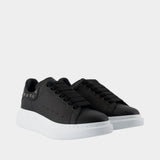 Sneakers Oversized - Alexander McQueen - Cuir - Noir