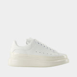 Sneakers Oversized - Alexander McQueen - Cuir - Blanc
