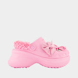 Mules Crocs - Balenciaga - Synthétique - Rose