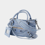 Sac Porté Épaule Le City First - Balenciaga - Denim - Bleu