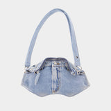 Sac Porté Épaule Manta - Alexander McQueen - Denim - Bleu