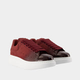 Sneakers Oversized - Alexander McQueen - Cuir - Bordeaux