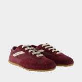 Sneakers Boxe - Alexander McQueen - Cuir - Bordeaux