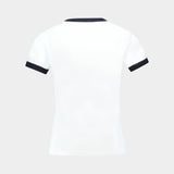 T-Shirt Margot Kitty Print - Ganni - Coton - Blanc