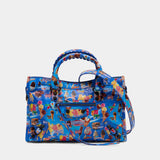 Sac À Main Le City - Balenciaga - Coton - Bleu