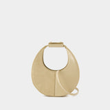 Sac À Main Mini Moon Split - Staud - Cuir - Beige