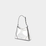 Sac Porté Épaule Linda - Staud - Cuir - Argenté