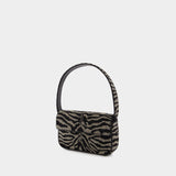 Sac Porté Épaule Tommy Beaded - Staud - Cuir Synthétique - Noir
