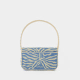 Sac Porté Épaule Tommy Beaded - Staud - Synthétique - Bleu