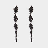 Boucles D'oreilles Floral - Simone Rocha - Perles Synthétiques - Noir