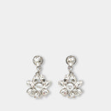 Boucles D'oreilles Heartbloom Drop - Simone Rocha - Cristal - Ivoire