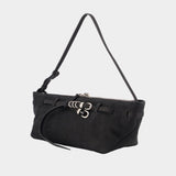 Sac Porté Épaule Grandma Used Sling - Margesherwood - Cuir - Noir