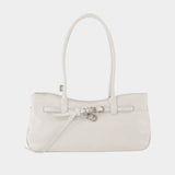 Sac Porté Épaule Grandma Used - Margesherwood - Cuir - Blanc