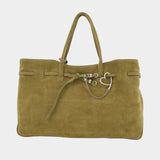 Cabas Grandma Used Xl - Margesherwood - Cuir - Kaki