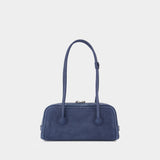 Sac Porté Épaule Soft Boston Ew - Margesherwood - Cuir - Bleu