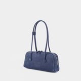 Sac Porté Épaule Soft Boston Ew - Margesherwood - Cuir - Bleu