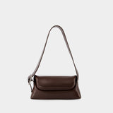 Sac Hobo Folder Brot - Osoi - Cuir - Marron Chocolat